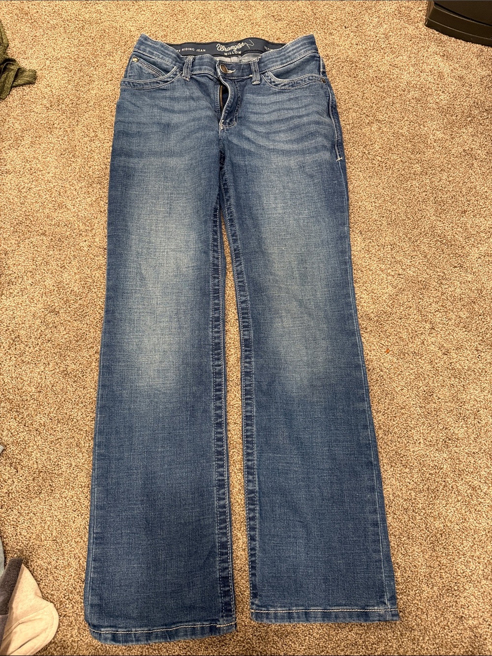 Wrangler Women's Medium Blue Wide-Leg Jeans